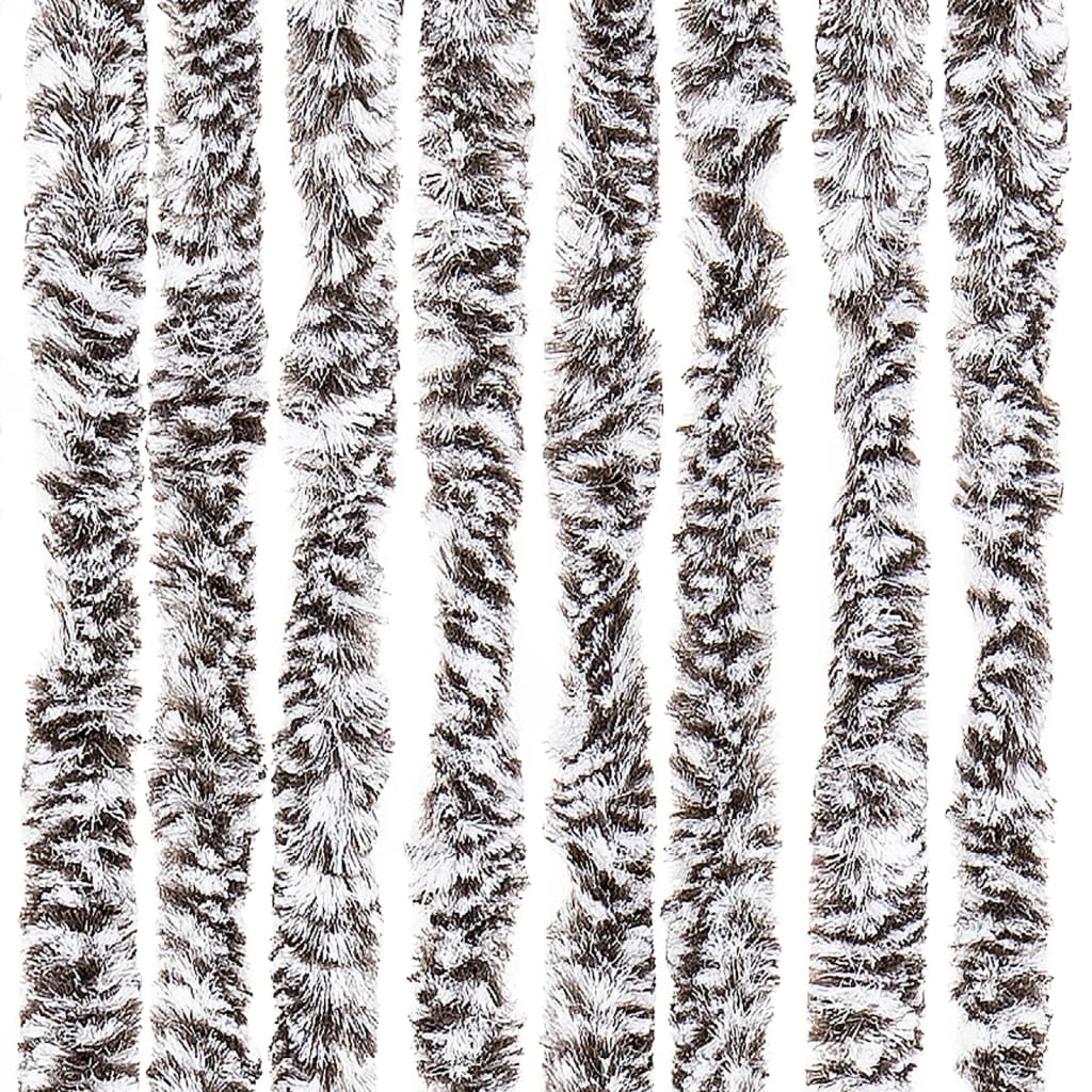 Fly Curtain Brown and Beige 100x230 cm Chenille
