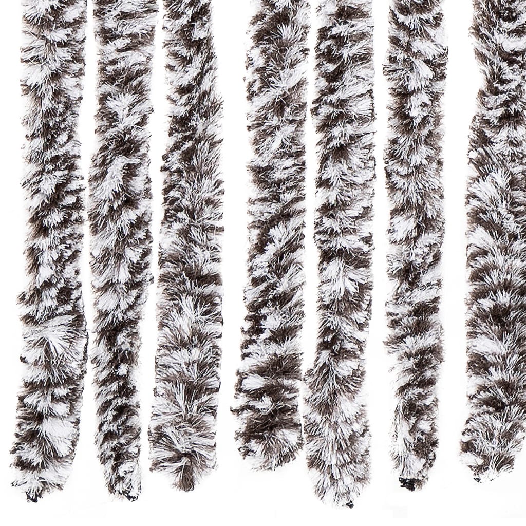 Fly Curtain Brown and Beige 100x230 cm Chenille