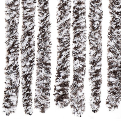 Fly Curtain Brown and Beige 100x230 cm Chenille