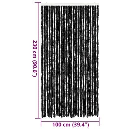 Fly Curtain Anthracite 100x230 cm Chenille