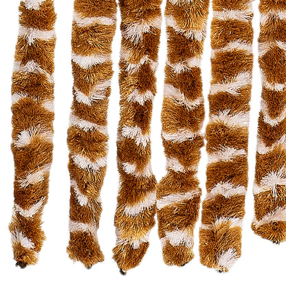 Fly Curtain Ochre and White 100x200 cm Chenille