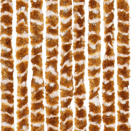 Fly Curtain Ochre and White 100x230 cm Chenille