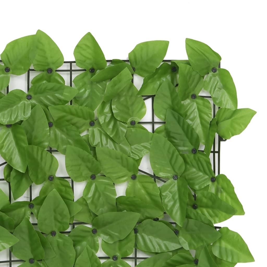Balcony Privacy Screen with Green Leaves 236.2"x29.5