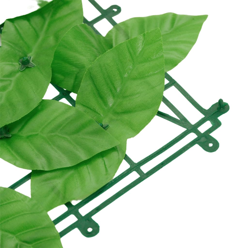 Balcony Privacy Screen with Green Leaves 236.2"x29.5