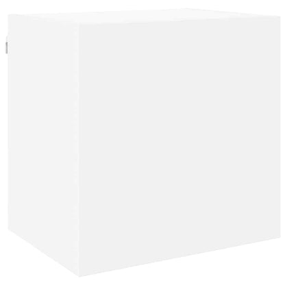 4 Piece TV Wall Units White Engineered Wood