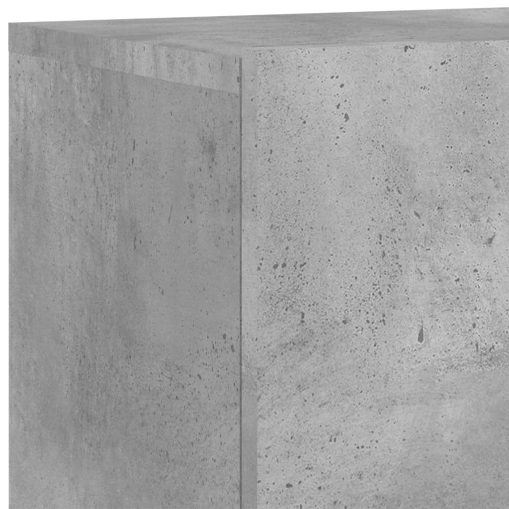 4 Piece TV Wall Units Concrete Grey Engineered Wood