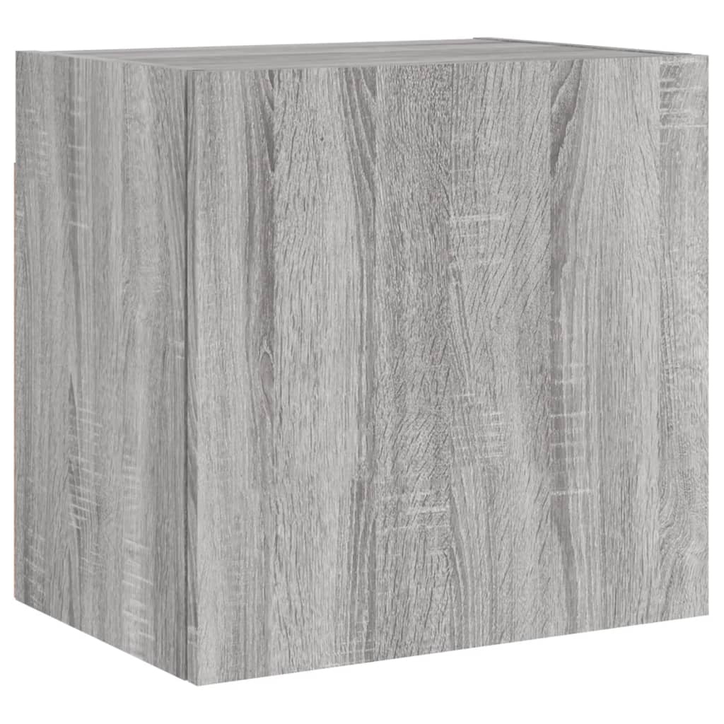 4 Piece TV Wall Units Grey Sonoma Engineered Wood