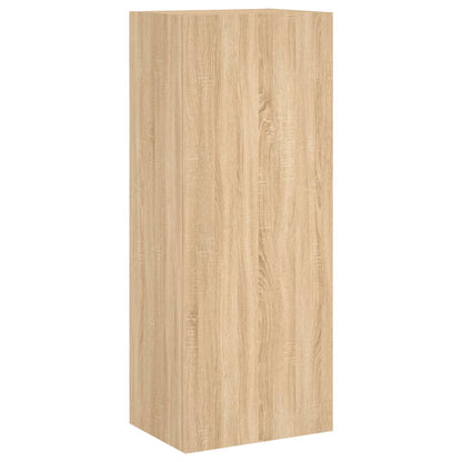 TV Wall Unit | Sonoma oak | Engineered wood | Floating TV Wall Unit
