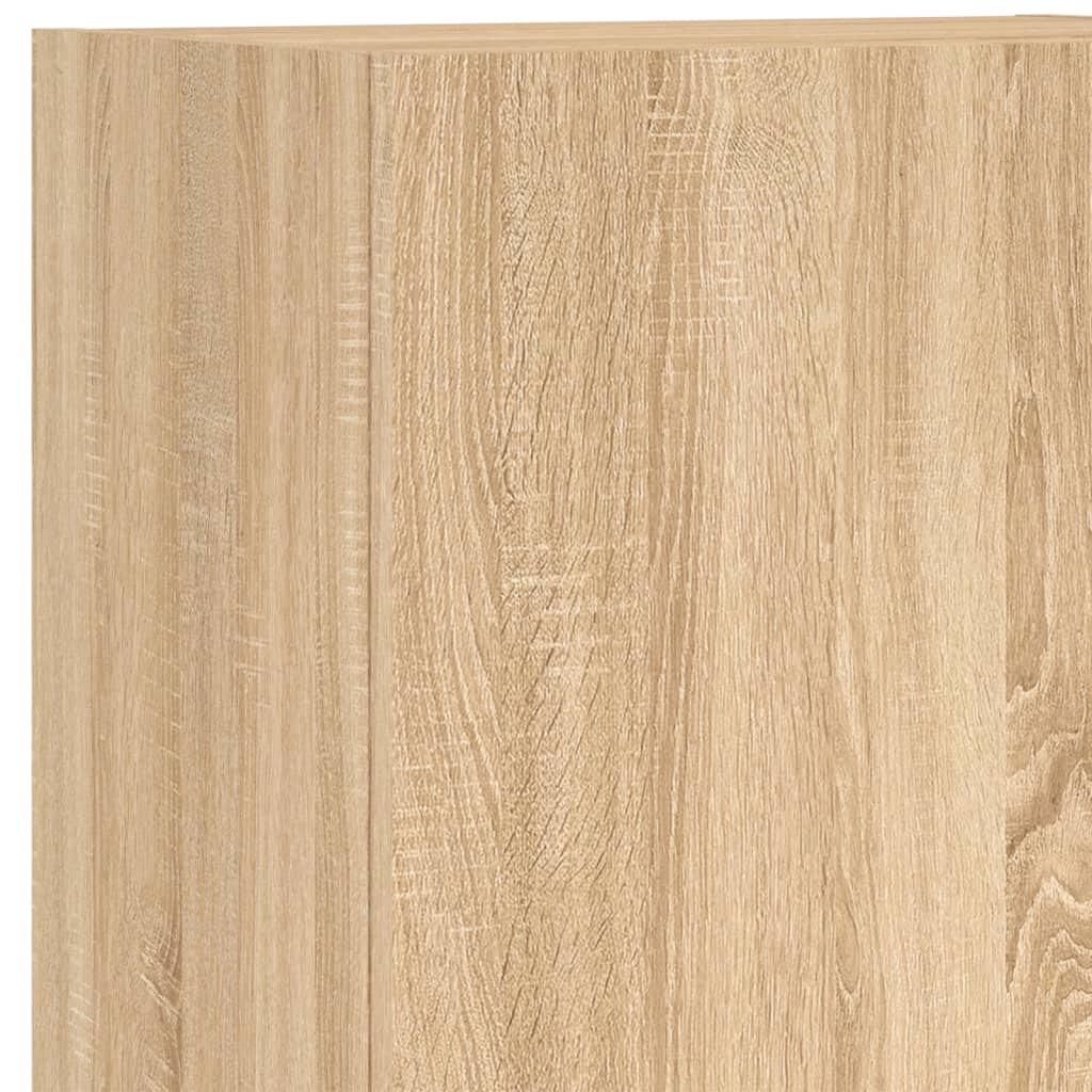 TV Wall Unit | Sonoma oak | Engineered wood | Floating TV Wall Unit