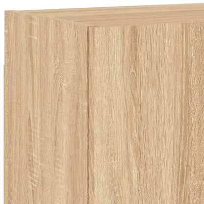 TV Wall Unit | Sonoma oak | Engineered wood | Floating TV Wall Unit