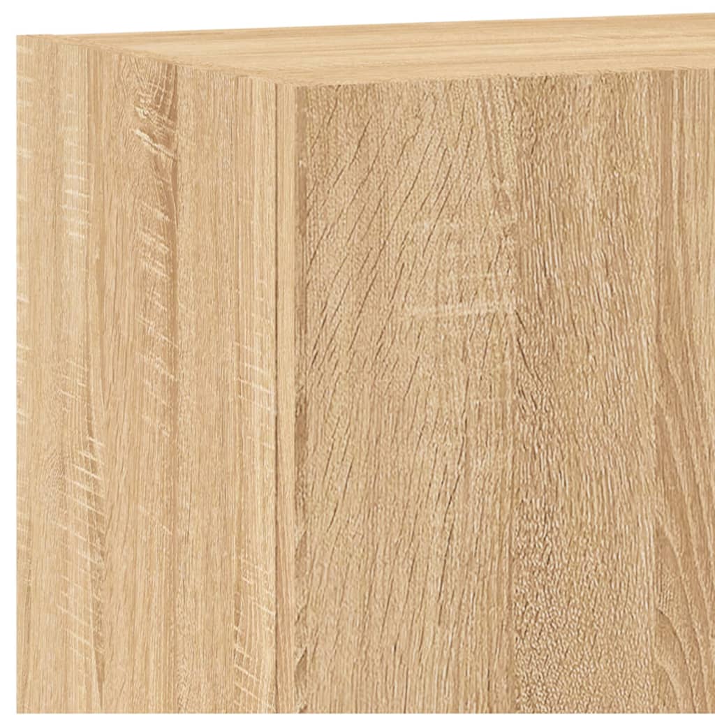 5 Piece TV Wall Units Sonoma Oak Engineered Wood