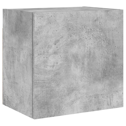 4 Piece TV Wall Units Concrete Grey Engineered Wood