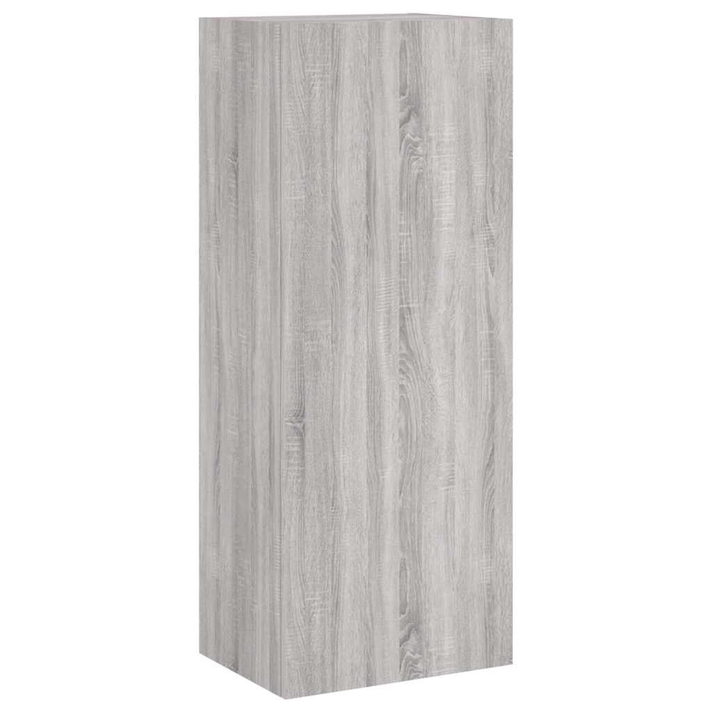 4 Piece TV Wall Units Grey Sonoma Engineered Wood