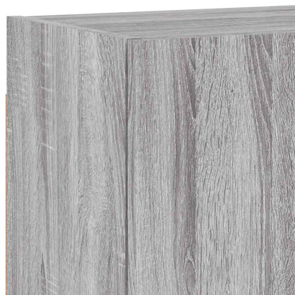 4 Piece TV Wall Units Grey Sonoma Engineered Wood