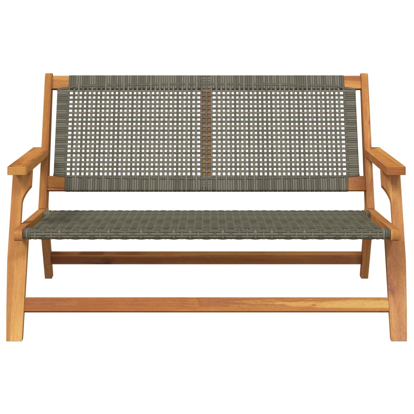 Garden Relax Bench Grey Solid Acacia Wood