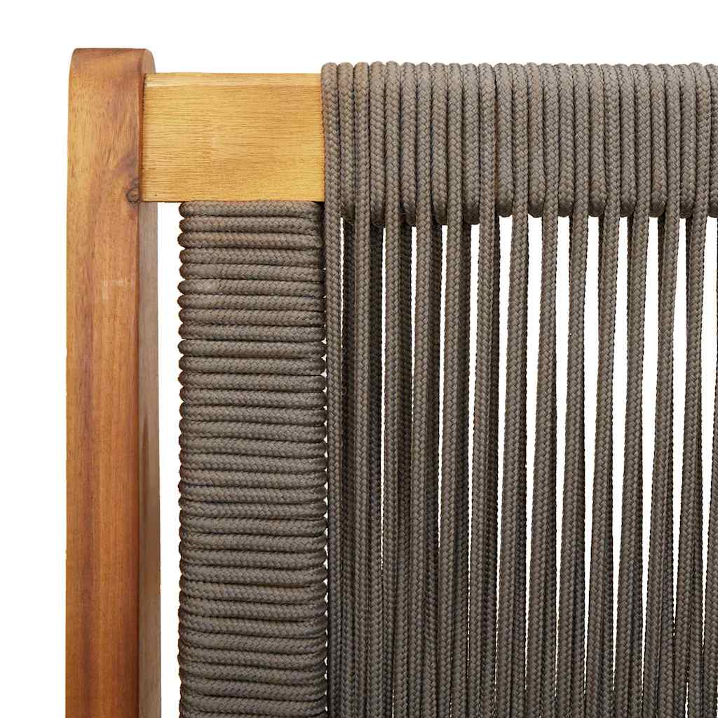 Garden Relax Bench Grey Solid Acacia Wood