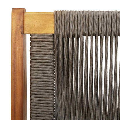 Garden Relax Bench Grey Solid Acacia Wood