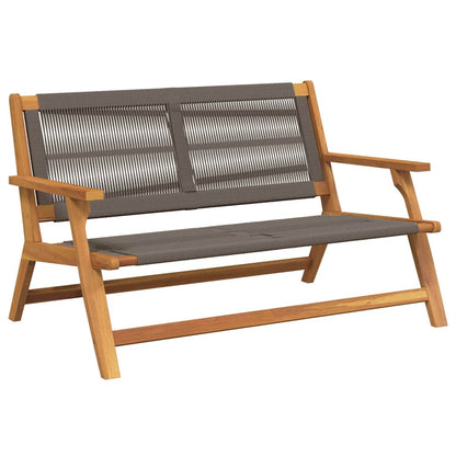 Garden Relax Bench Grey Solid Acacia Wood