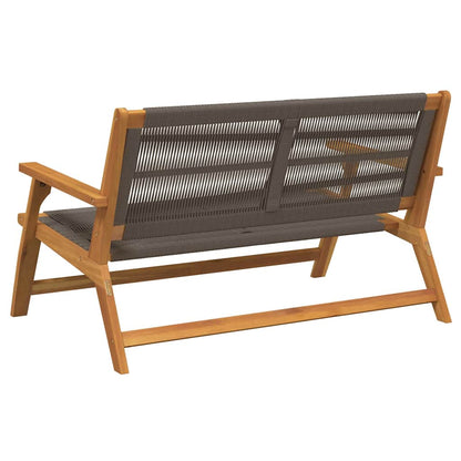 Garden Relax Bench Grey Solid Acacia Wood
