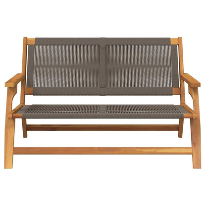 Garden Relax Bench Grey Solid Acacia Wood