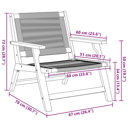 Garden Furniture 2 pcs Grey 67 x 78 x 73 cm Solid Acacia Wood