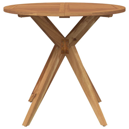 Garden Table Round Ø85x75 cm Solid Wood Acacia