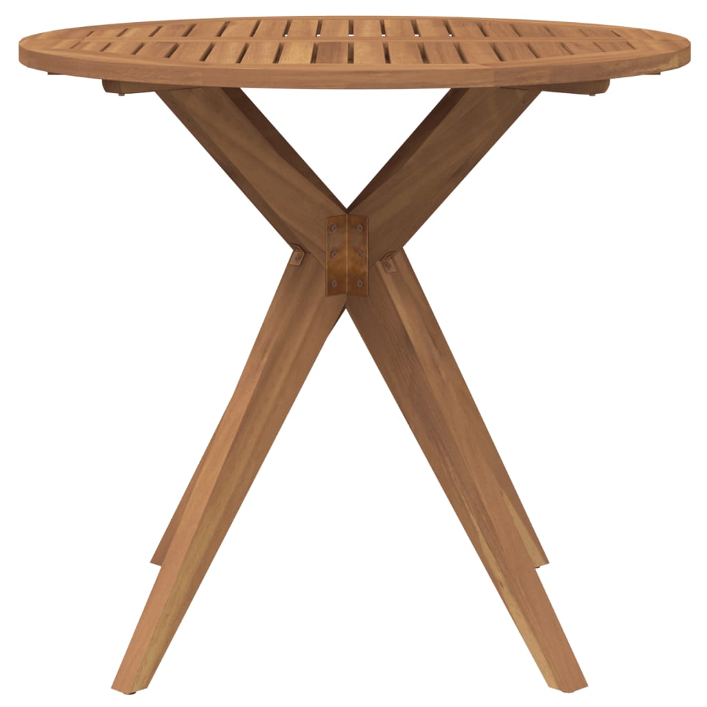Garden Table Round Ø85x75 cm Solid Wood Acacia