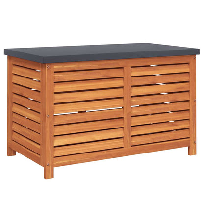Garden Storage Box 90x48x55 cm Solid Wood Eucalyptus