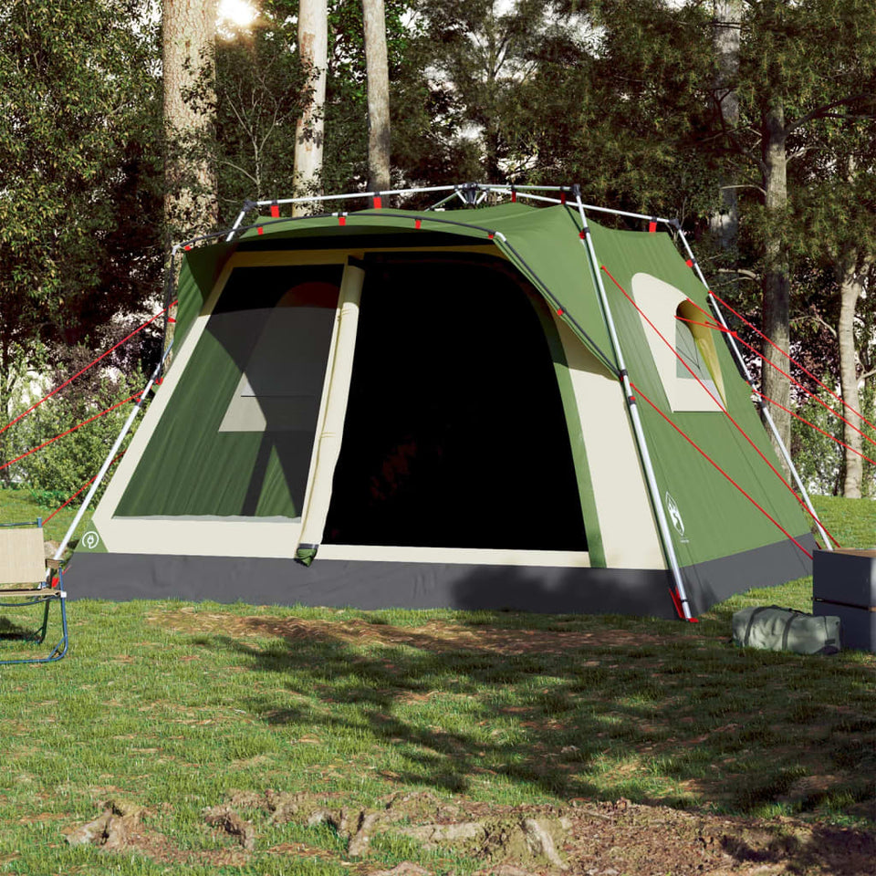 Family Tent Cabin 7-Person Green Quick Release