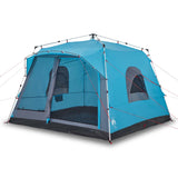 Family Tent Cabin 7-Person Blue Quick Release