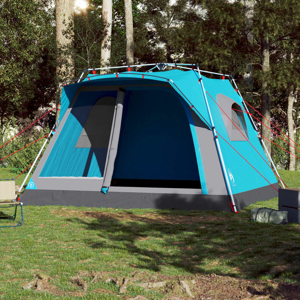 Family Tent Cabin 7-Person Blue Quick Release