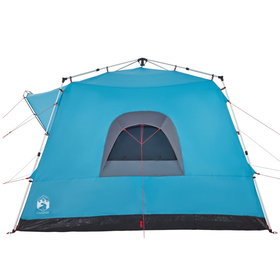 Family Tent Cabin 7-Person Blue Quick Release