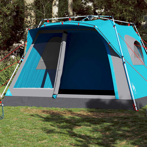 Family Tent Cabin 7-Person Blue Quick Release