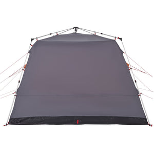 Family Tent Cabin 7-Person Grey and Orange Quick Release