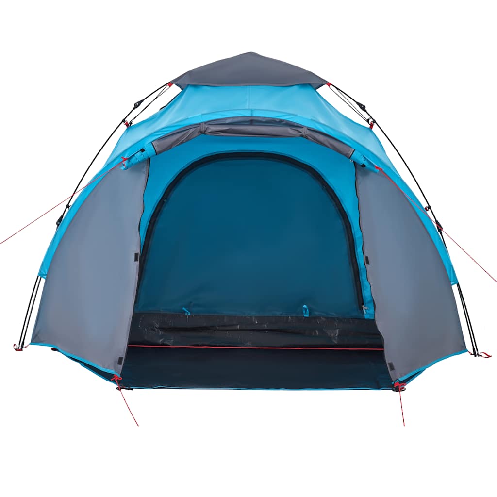 Camping Tent Dome 3-Person Blue Quick Release