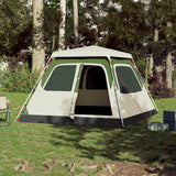 Family Tent Dome 6-Person Green Quick Release