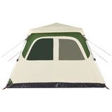 Family Tent Dome 6-Person Green Quick Release