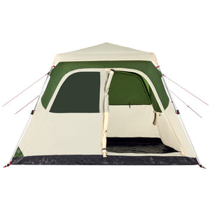 Family Tent Dome 6-Person Green Quick Release