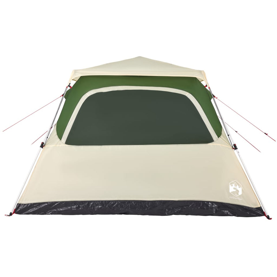 Family Tent Dome 6-Person Green Quick Release