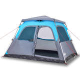 Family Tent Dome 6-Person Blue Quick Release