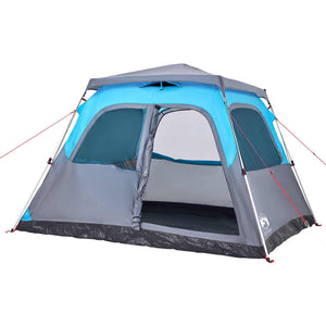 Family Tent Dome 6-Person Blue Quick Release