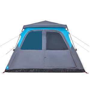 Family Tent Dome 6-Person Blue Quick Release