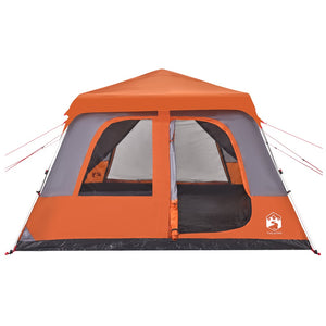 Family Tent Dome 10-Person Grey and Orange Quick Release