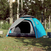 Camping Tent Dome 4-Person Blue Quick Release