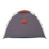 Camping Tent Dome 4-Person Grey and Orange Quick Release