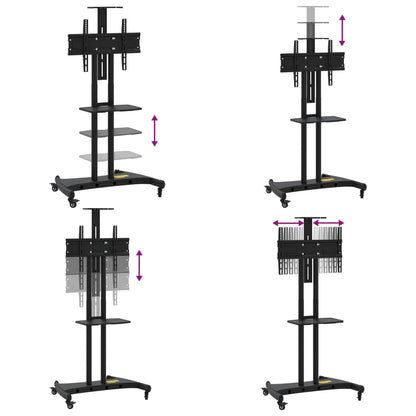 TV Stand on Wheels 32-70 Inch Screen Max VESA 600x400 mm 60kg