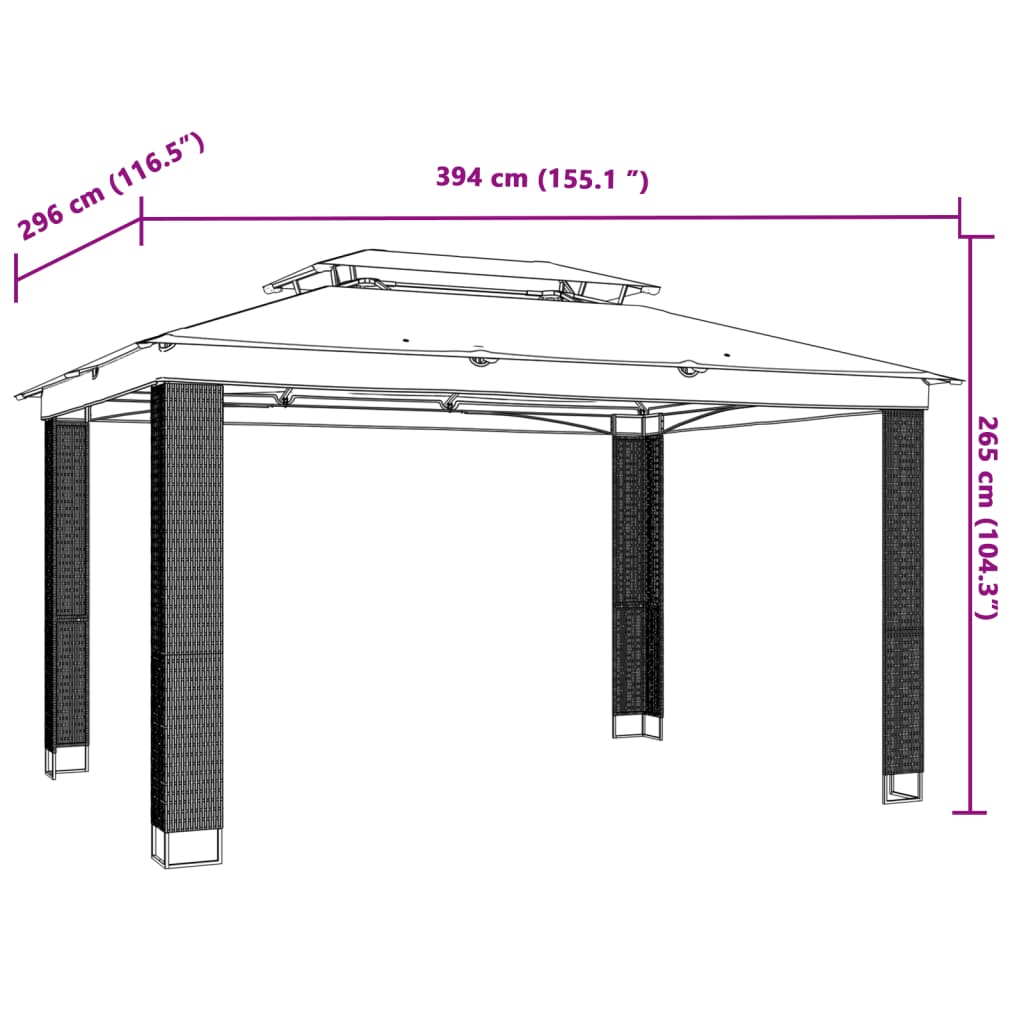 Gazebo | Cream, Anthracite, Black