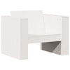 2 Piece Garden Lounge Set White Solid Wood Pine