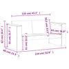 2 Piece Garden Lounge Set White Solid Wood Pine