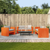2 Piece Garden Lounge Set Wax Brown Solid Wood Pine